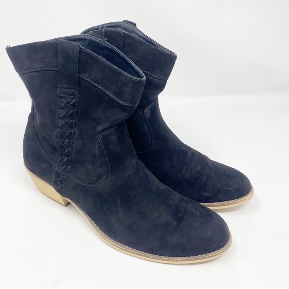 Shoe Dazzle Shoes - 💋3/$20💋 Shoe Dazzle Black Heeled Ankle Boots